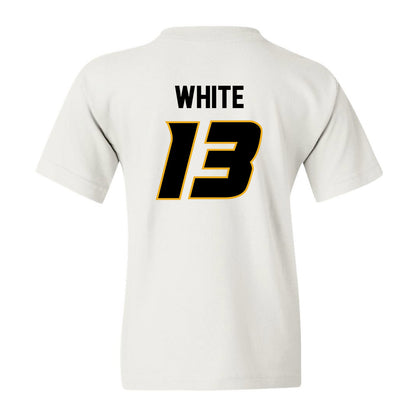 Missouri - NCAA Women's Volleyball : Sarah White - White Replica Youth T-Shirt