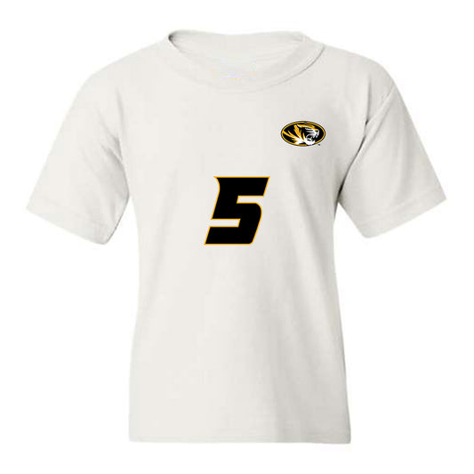 Missouri - NCAA Women's Volleyball : Lauren Forbes - White Replica Youth T-Shirt