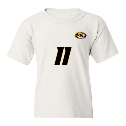 Missouri - NCAA Women's Volleyball : Madilyn Sell - White Replica Youth T-Shirt