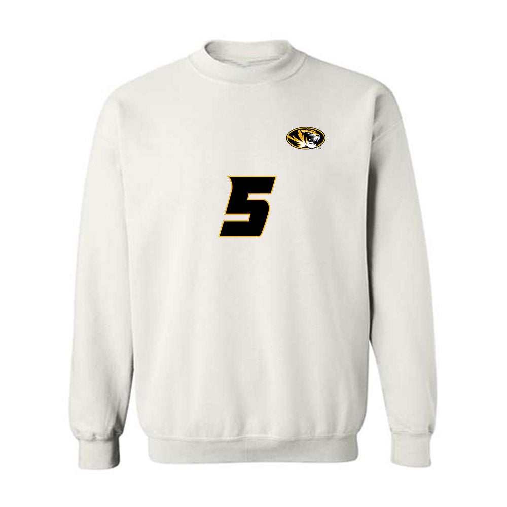 Missouri - NCAA Women's Volleyball : Lauren Forbes - White Replica Sweatshirt