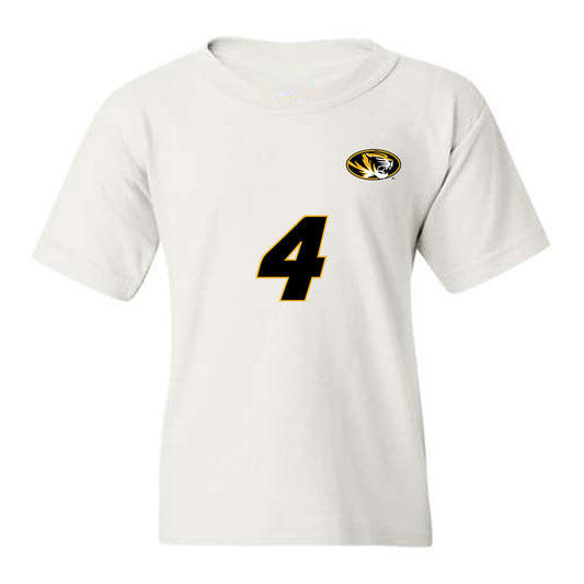 Missouri - NCAA Women's Volleyball : Jordan Iliff - White Replica Youth T-Shirt