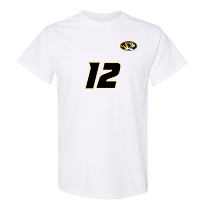 Missouri - NCAA Women's Volleyball : Janet DeMarrais - White Replica Short Sleeve T-Shirt