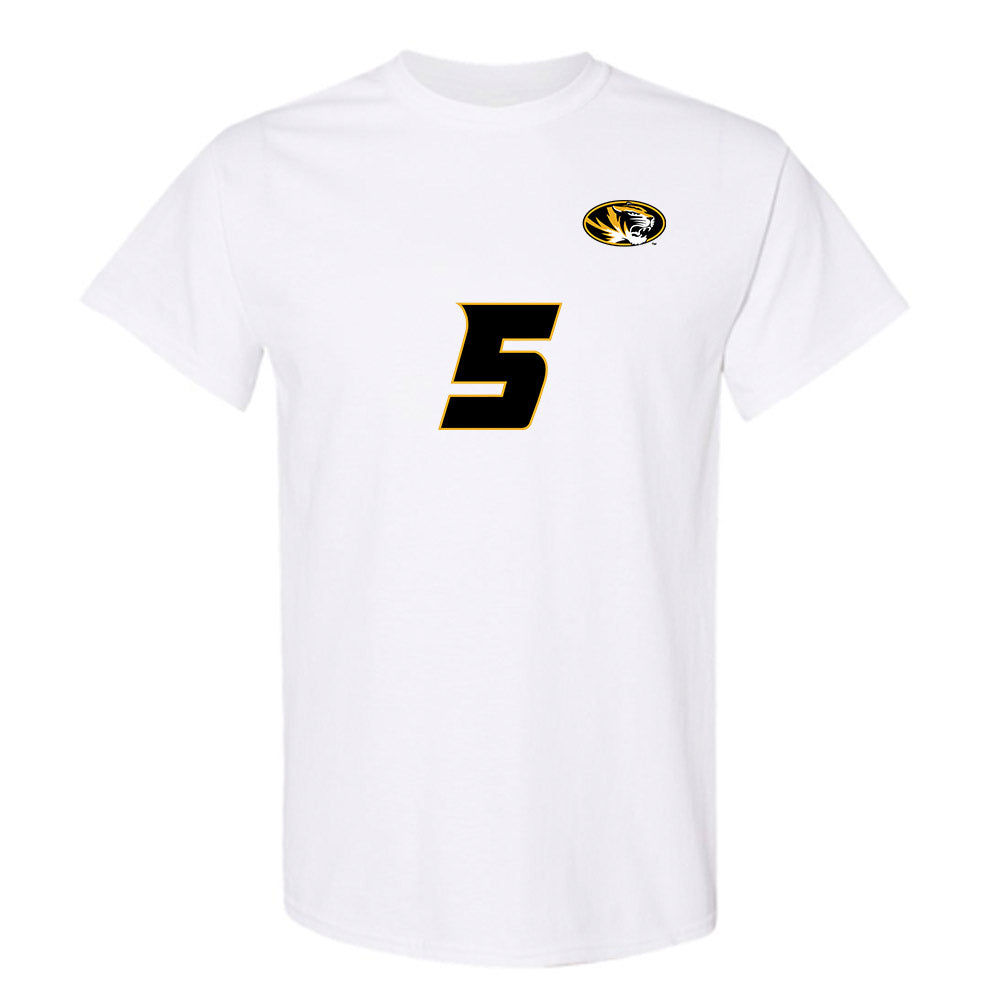 Missouri - NCAA Women's Volleyball : Lauren Forbes - White Replica Short Sleeve T-Shirt