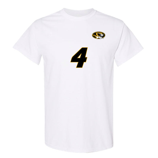 Missouri - NCAA Women's Volleyball : Jordan Iliff - White Replica Short Sleeve T-Shirt