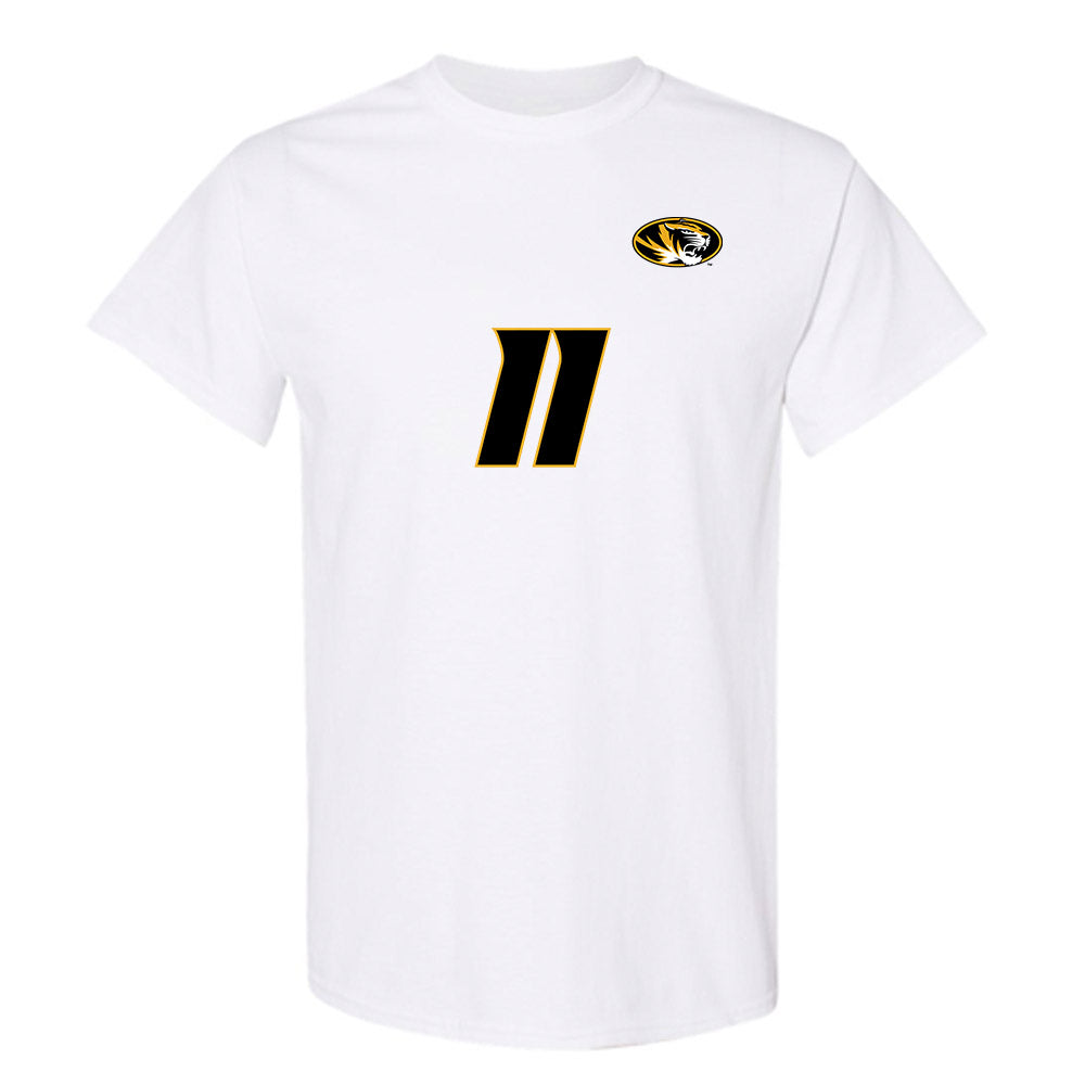 Missouri - NCAA Women's Volleyball : Madilyn Sell - White Replica Short Sleeve T-Shirt