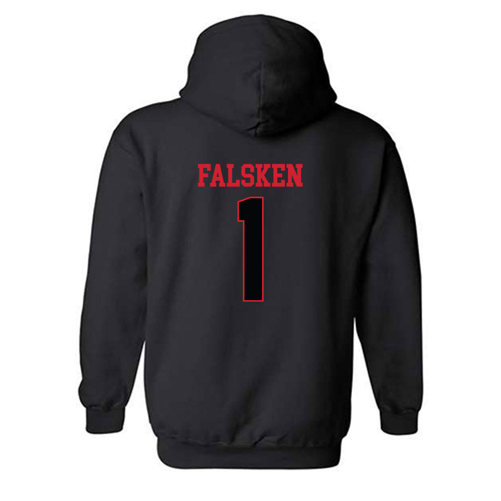 NC State - NCAA Baseball : Carson Falsken - Hooded Sweatshirt Replica Shersey