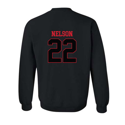 NC State - NCAA Baseball : Baker Nelson - Crewneck Sweatshirt Replica Shersey