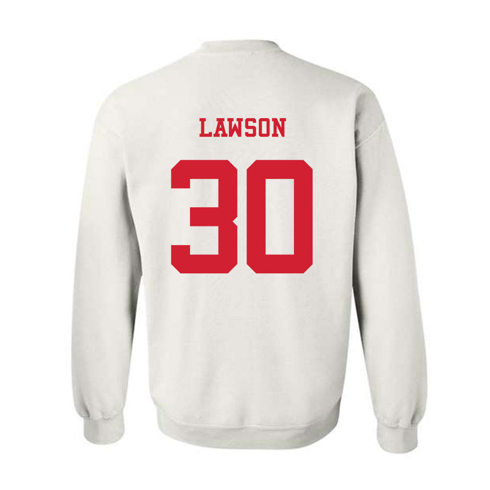 NC State - NCAA Baseball : Justin Lawson - Crewneck Sweatshirt Replica Shersey