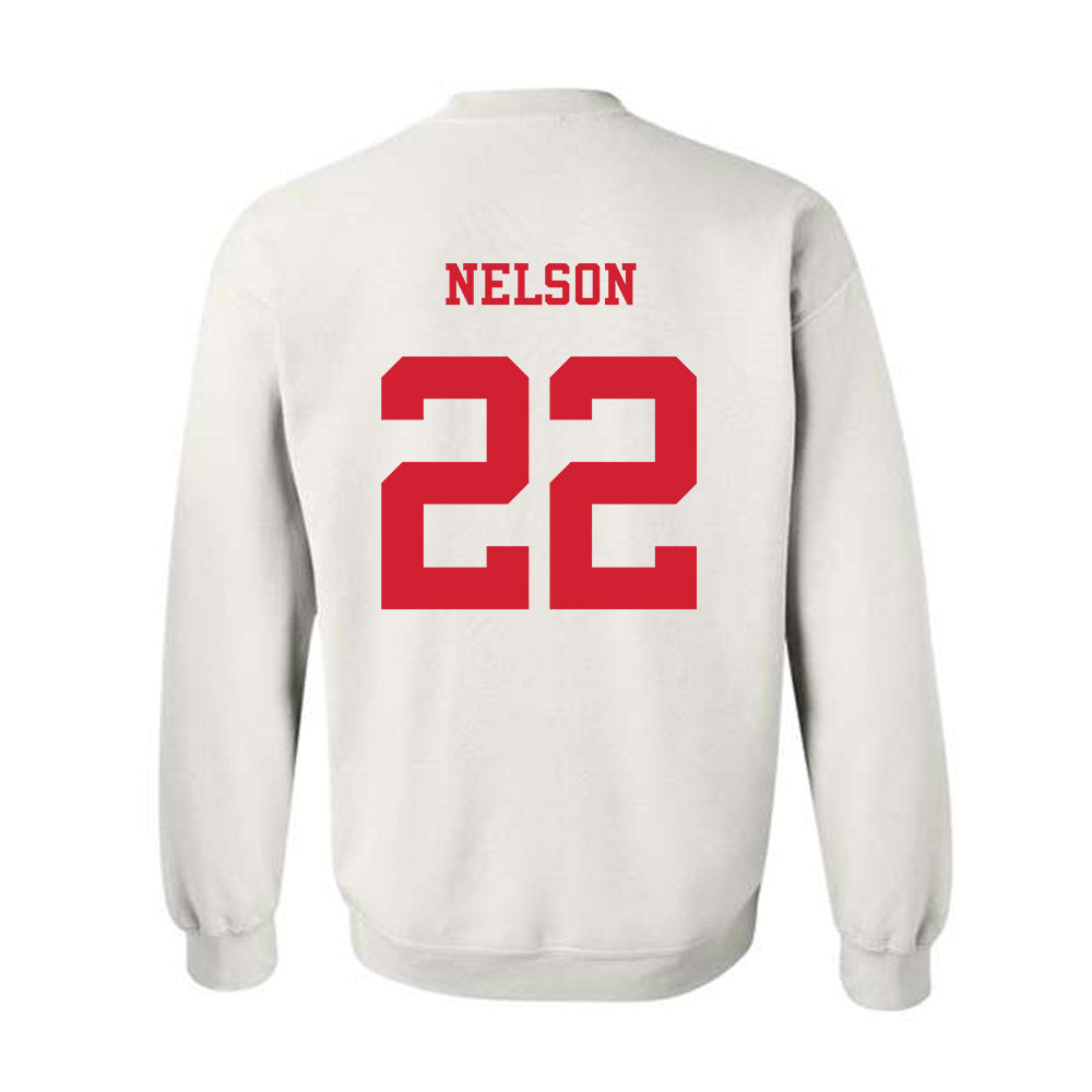 NC State - NCAA Baseball : Baker Nelson - Crewneck Sweatshirt Replica Shersey