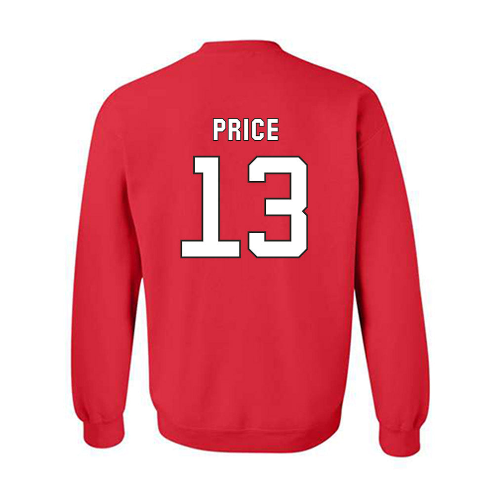 NC State - NCAA Football : Travali Price - Replica Shersey Sweatshirt