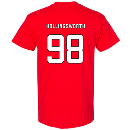 NC State - NCAA Football : Aiden Hollingsworth - Replica Shersey Short Sleeve T-Shirt