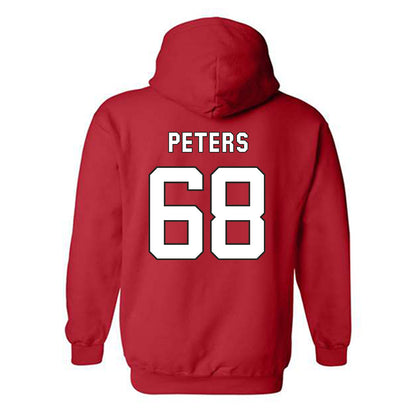 NC State - NCAA Football : Luke Peters - Replica Shersey Hooded Sweatshirt