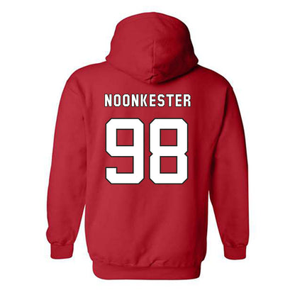 NC State - NCAA Football : Caden Noonkester - Replica Shersey Hooded Sweatshirt