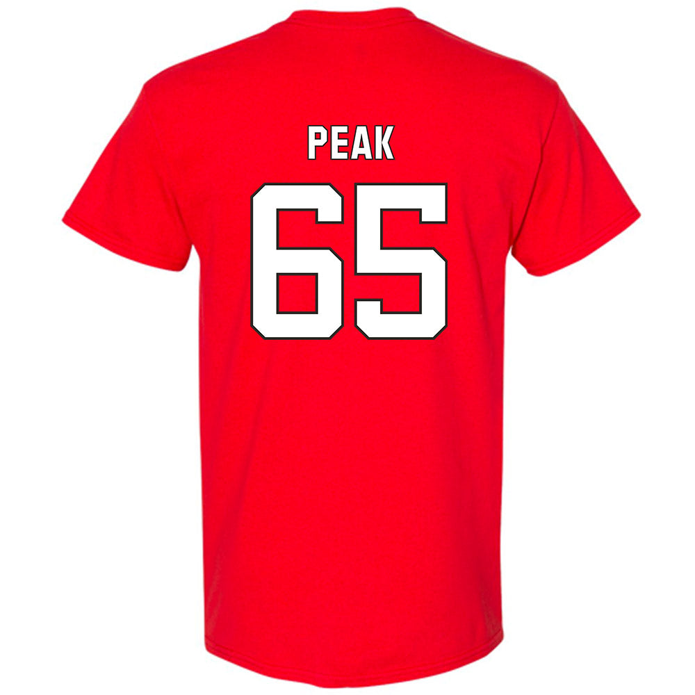NC State - NCAA Football : Jacarrius Peak - Replica Shersey Short Sleeve T-Shirt