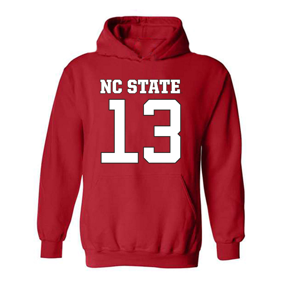 NC State - NCAA Football : Travali Price - Replica Shersey Hooded Sweatshirt