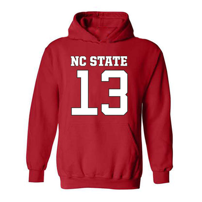 NC State - NCAA Football : Travali Price - Replica Shersey Hooded Sweatshirt