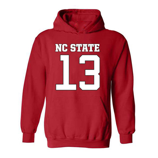 NC State - NCAA Football : Travali Price - Replica Shersey Hooded Sweatshirt