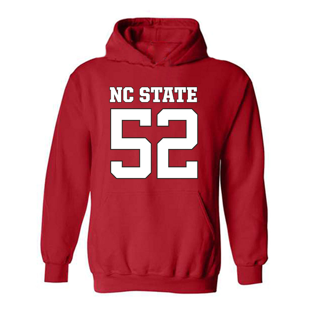 NC State - NCAA Football : Timothy McKay - Replica Shersey Hooded Sweatshirt