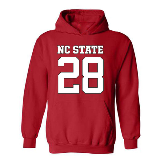 NC State - NCAA Football : Zack Myers - Replica Shersey Hooded Sweatshirt