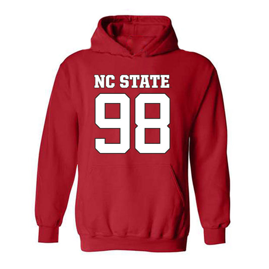 NC State - NCAA Football : Aiden Hollingsworth - Replica Shersey Hooded Sweatshirt