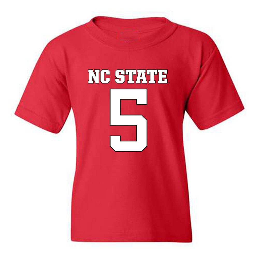 NC State - NCAA Football : Brennan Armstrong - Youth T-Shirt Replica Shersey