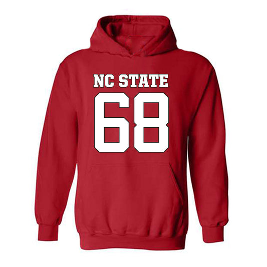 NC State - NCAA Football : Luke Peters - Replica Shersey Hooded Sweatshirt