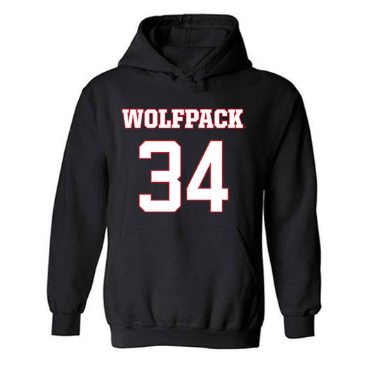 NC State - NCAA Men's Basketball : Ben Middlebrooks - Hooded Sweatshirt Replica Shersey