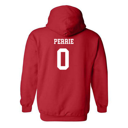 NC State - NCAA Men's Soccer : Tyler Perrie - Red Replica Shersey Hooded Sweatshirt