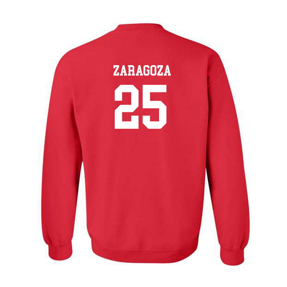 NC State - NCAA Men's Soccer : Cristian Zaragoza - Red Replica Shersey Sweatshirt