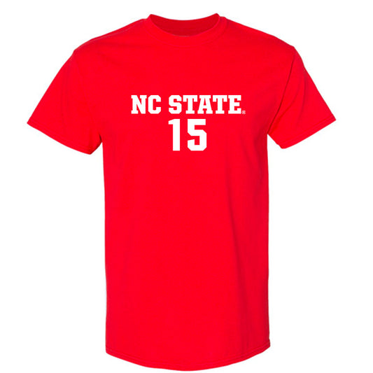 NC State - NCAA Men's Soccer : Aidan Payne - Red Replica Shersey Short Sleeve T-Shirt