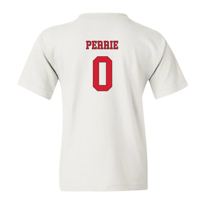NC State - NCAA Men's Soccer : Tyler Perrie - White Replica Shersey Youth T-Shirt