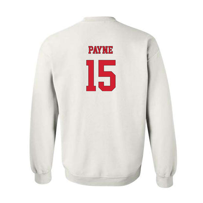 NC State - NCAA Men's Soccer : Aidan Payne - White Replica Shersey Sweatshirt