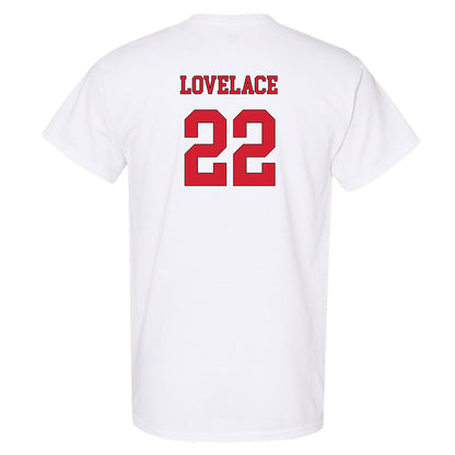 NC State - NCAA Men's Soccer : Drew Lovelace - White Replica Shersey Short Sleeve T-Shirt