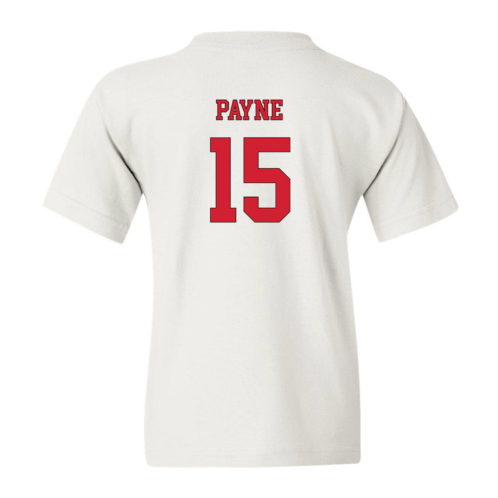 NC State - NCAA Men's Soccer : Aidan Payne - White Replica Shersey Youth T-Shirt