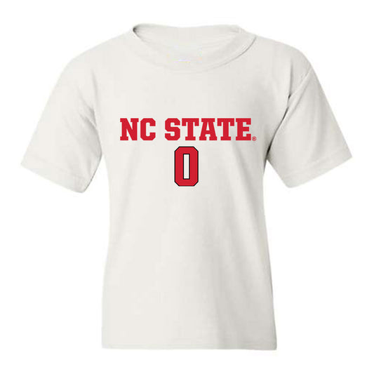 NC State - NCAA Men's Soccer : Tyler Perrie - White Replica Shersey Youth T-Shirt