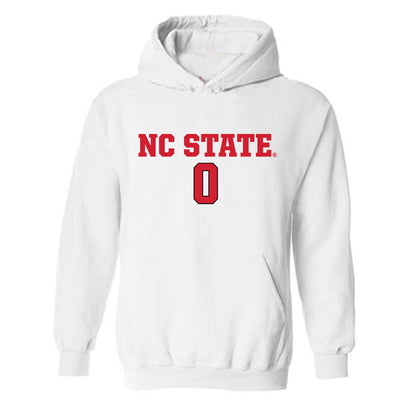 NC State - NCAA Men's Soccer : Tyler Perrie - White Replica Shersey Hooded Sweatshirt