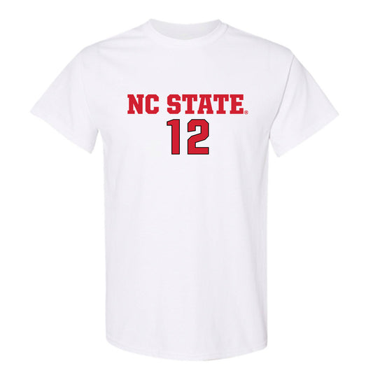 NC State - NCAA Men's Soccer : Tyler Moczulski - White Replica Shersey Short Sleeve T-Shirt