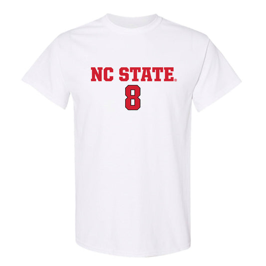 NC State - NCAA Men's Soccer : Will Buete - White Replica Shersey Short Sleeve T-Shirt