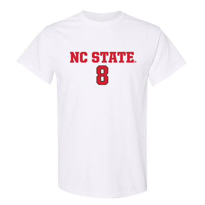 NC State - NCAA Men's Soccer : Will Buete - White Replica Shersey Short Sleeve T-Shirt