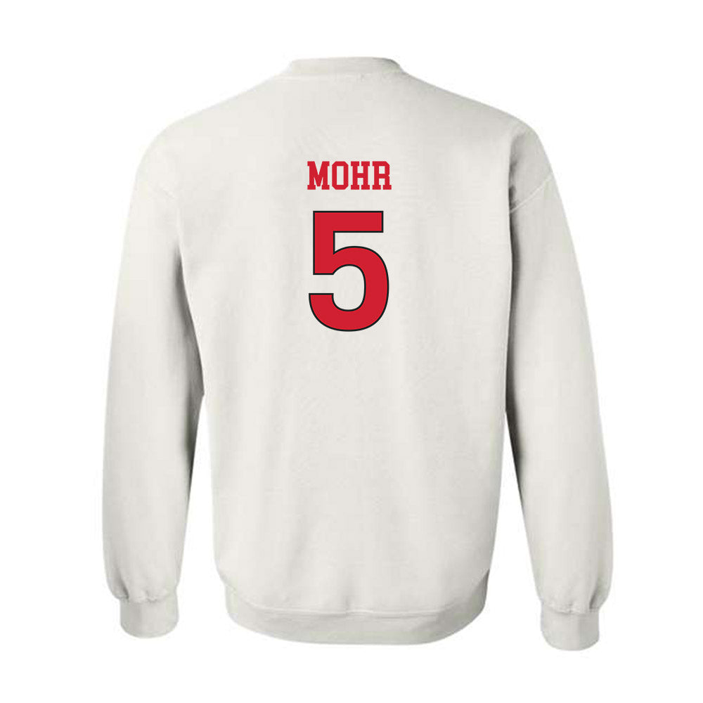 NC State - NCAA Women's Soccer : Alex Mohr - White Replica Shersey Sweatshirt