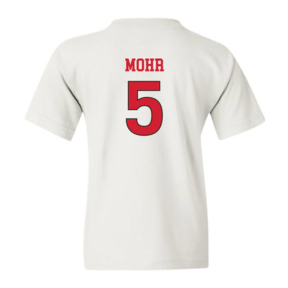 NC State - NCAA Women's Soccer : Alex Mohr - White Replica Shersey Youth T-Shirt