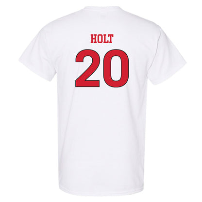 NC State - NCAA Women's Soccer : Brooklyn Holt - White Replica Shersey Short Sleeve T-Shirt