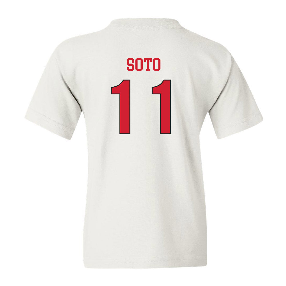 NC State - NCAA Women's Soccer : Fernanda Soto - White Replica Shersey Youth T-Shirt