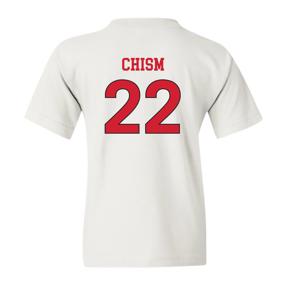 NC State - NCAA Women's Soccer : Taylor Chism - White Replica Shersey Youth T-Shirt