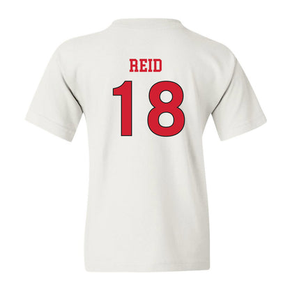 NC State - NCAA Women's Soccer : Madison Reid - White Replica Shersey Youth T-Shirt