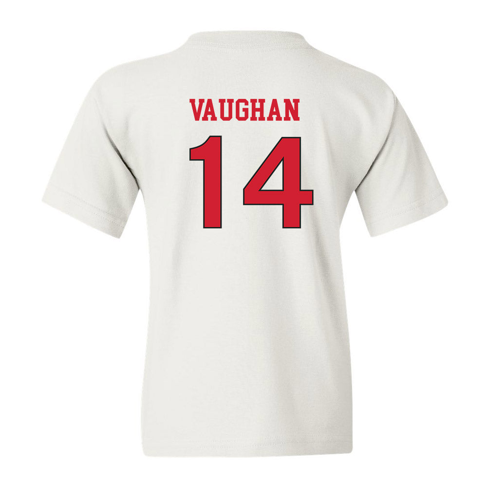 NC State - NCAA Women's Soccer : Mia Vaughan - White Replica Shersey Youth T-Shirt