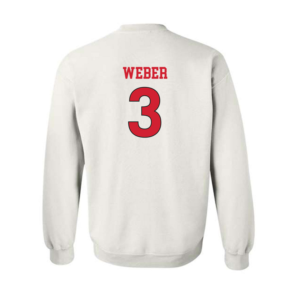 NC State - NCAA Women's Soccer : Brianna Weber - White Replica Shersey Sweatshirt