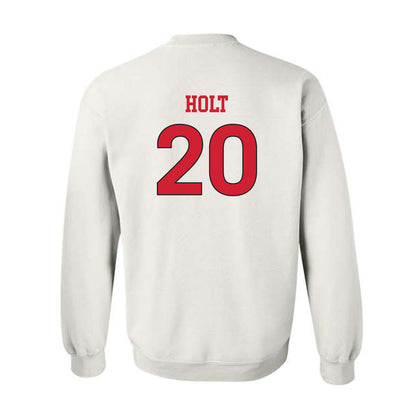 NC State - NCAA Women's Soccer : Brooklyn Holt - White Replica Shersey Sweatshirt