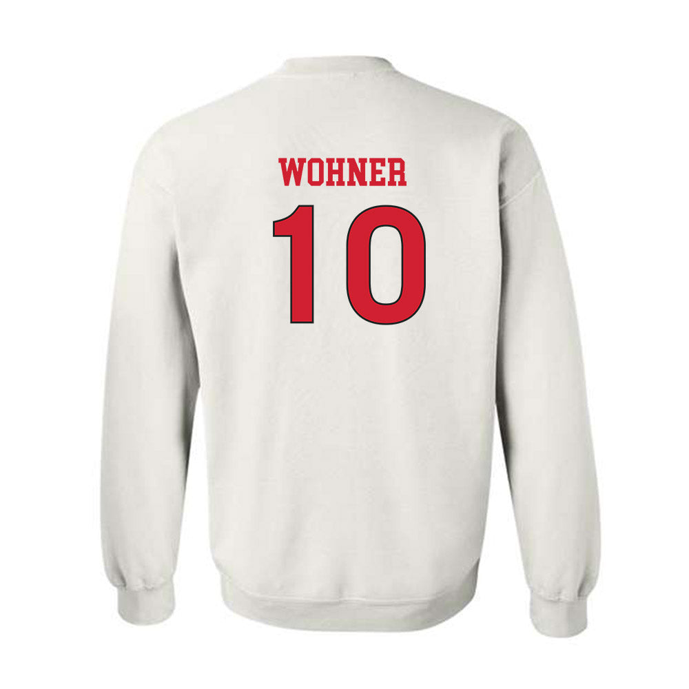 NC State - NCAA Women's Soccer : Annika Wohner - White Replica Shersey Sweatshirt
