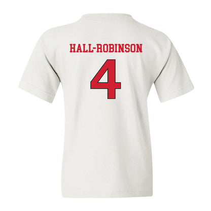 NC State - NCAA Women's Soccer : Leyah Hall-Robinson - White Replica Shersey Youth T-Shirt